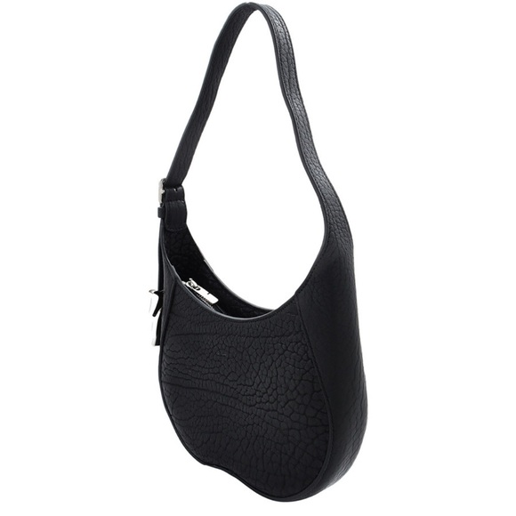 Burberry Black Textured Leather Shoulder Bag - Picture 3 of 11